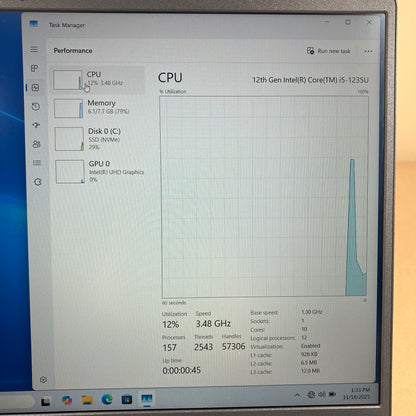 Dell Inspiron 15 3520 15.6" i5-1235U 1.3GHz 8GB RAM 512GB SSD