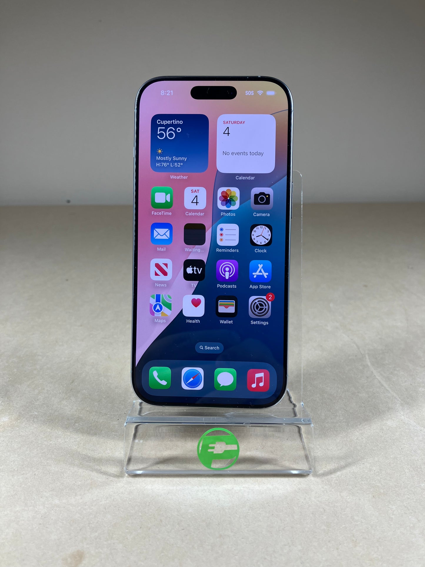 Unlocked Apple iPhone 16 Pro 128GB Natural Titanium MYMD3LL/A