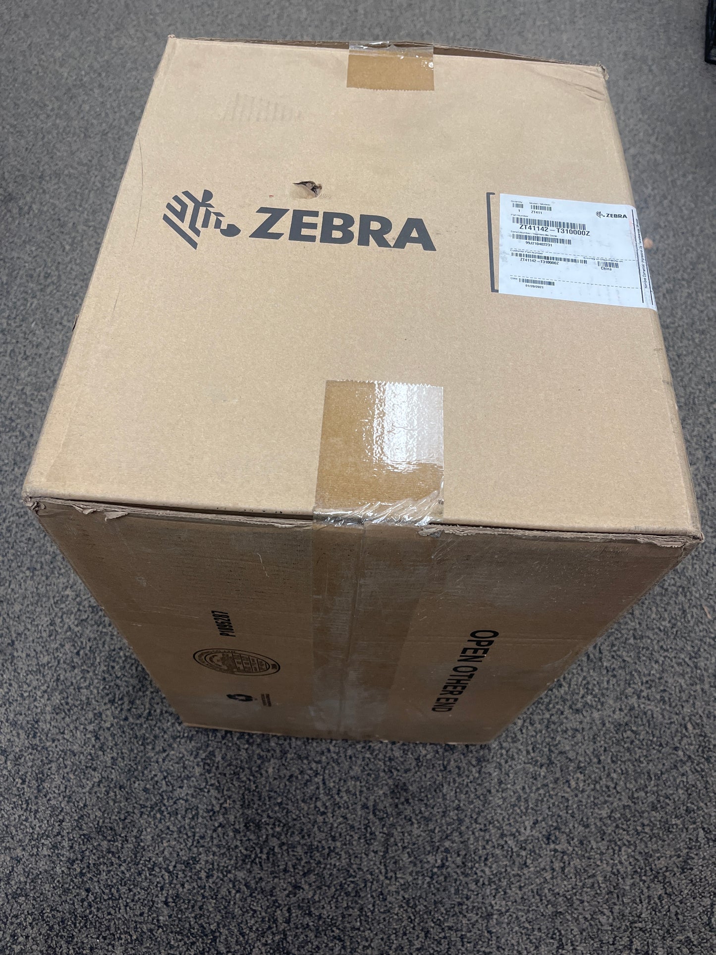 New Zebra Industrial Barcode Label Printer ZT41142-T310000Z