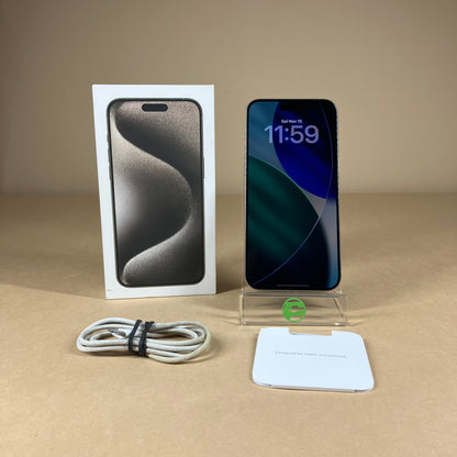Unlocked Apple iPhone 15 Pro Max 256GB Natural Titanium MU683LL/A