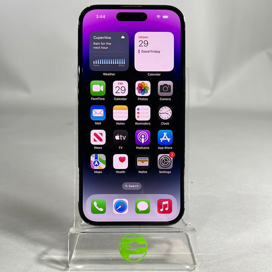 Factory Unlocked Apple iPhone 14 Pro eSIM 17.4 256GB Deep Purple MQ1D3LL/A