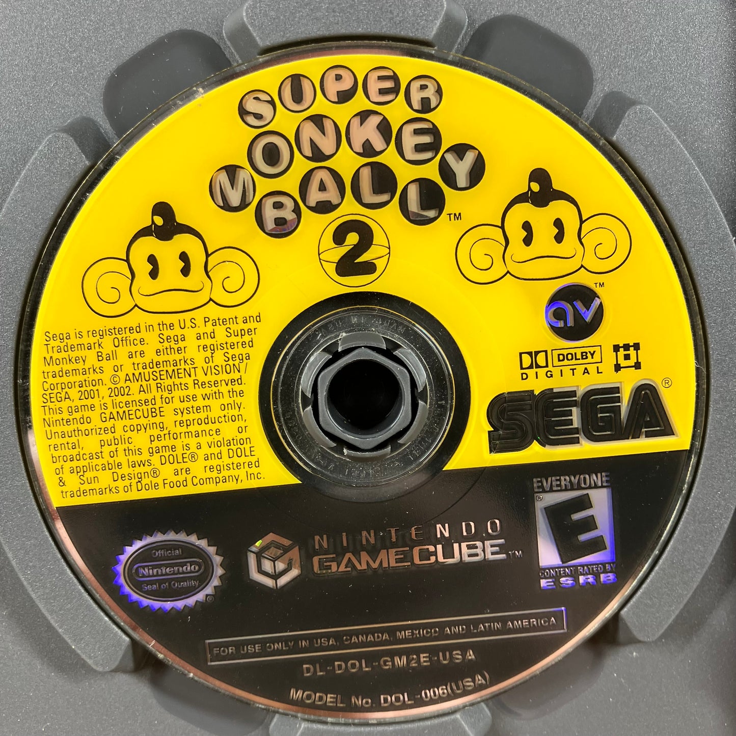 Super Monkey Ball 2 (Nintendo GameCube, 2002) CIB with REG Card