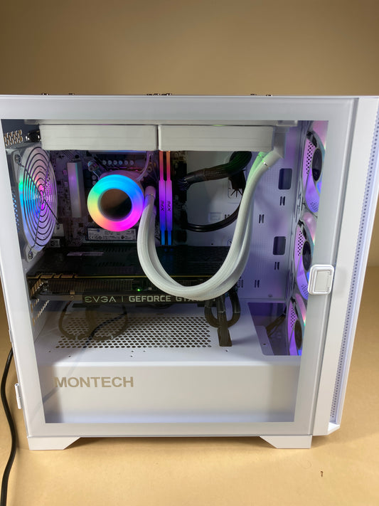New Montech Intel i7 12700KF 32GB RAM 2TB EVGA GeForce GTX 1080 Ti Custom PC