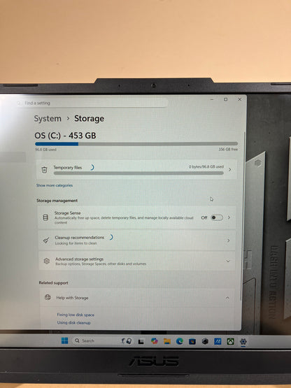 Asus Tuf Dash F15 FX1517ZR 15.6" i7-12650H 16GB RAM 512GB SSD GeForce RTX 3070