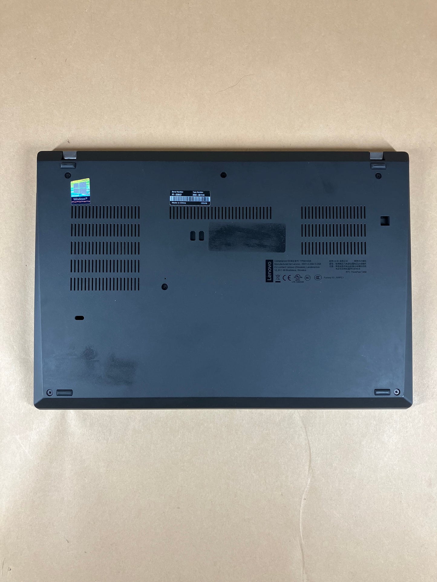 Lenovo ThinkPad T490 14" i5-8265U 1.8GHz 16GB RAM 512GB SSD