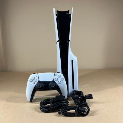 Sony PlayStation 5 Slim Disc Edition PS5 1TB White Console Gaming System