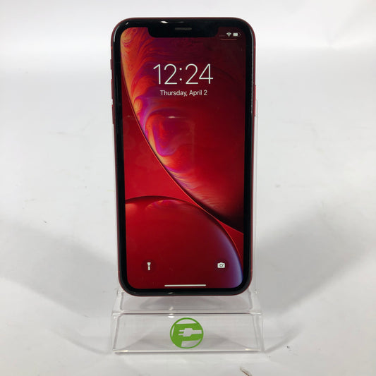 Broken Factory Unlocked Apple iPhone XR 64GB Red MT3M2LL/A Cracked Back