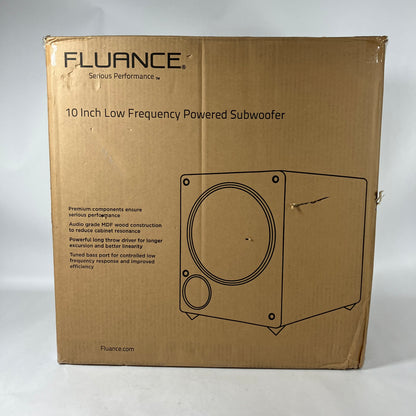 New FLAUANCE 10" Sub  Front-Firing Powered Subwoofer Black DB10