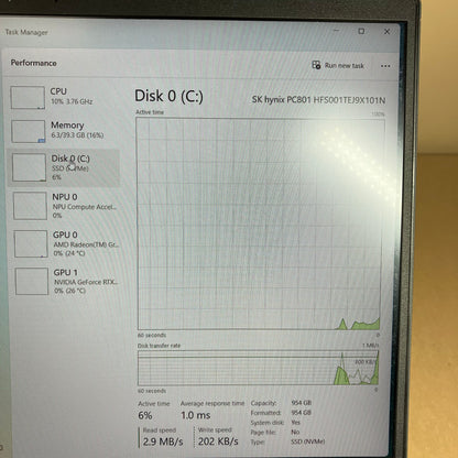 HP Victus 16-S0010CA 16" Ryzen 7 7840HS 3.8GHz 40GB RAM 1TB SSD GeForce RTX 4060