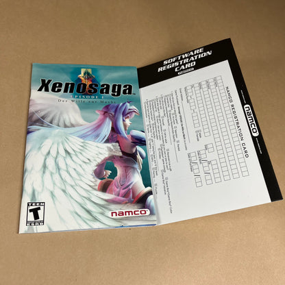 Xenosaga Episode I (Sony PlayStation 2 PS2, 2002) CIB Reg Card