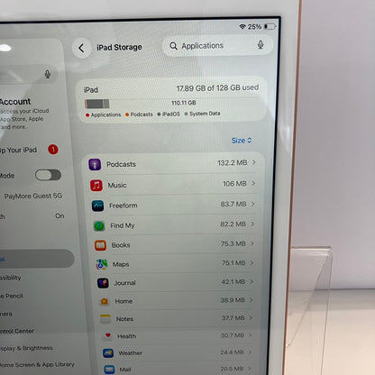 WiFi Only Apple iPad 8th Gen 128GB Gold MYLF2LL/A