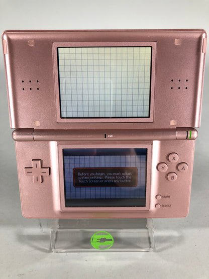 Nintendo DS Lite Handheld Game Console USG-001 Metallic Rose Nintendogs