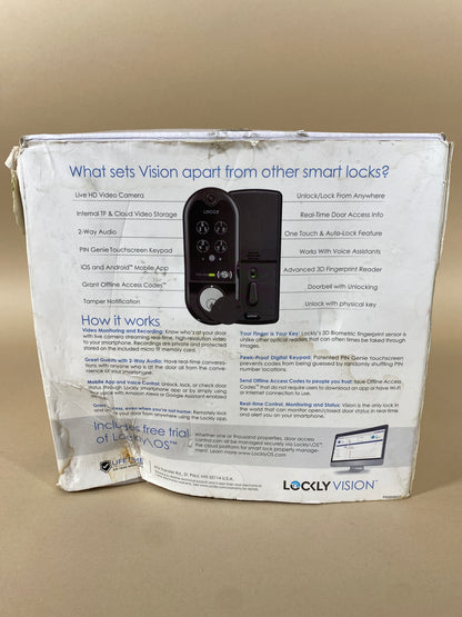 New Lockly Vision Smart Lock and Video Doorbell PGD798