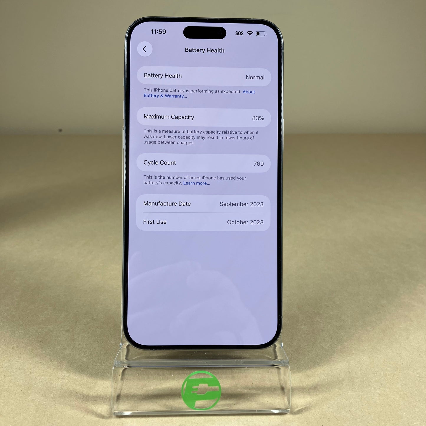 Unlocked Apple iPhone 15 Pro Max 256GB Natural Titanium MU683LL/A