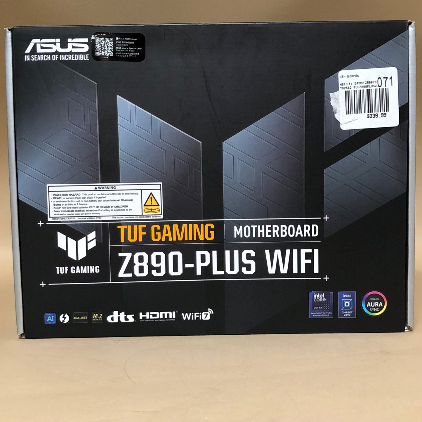 New ASUS Tuf Gaming Z890-Plus Mini-ITX