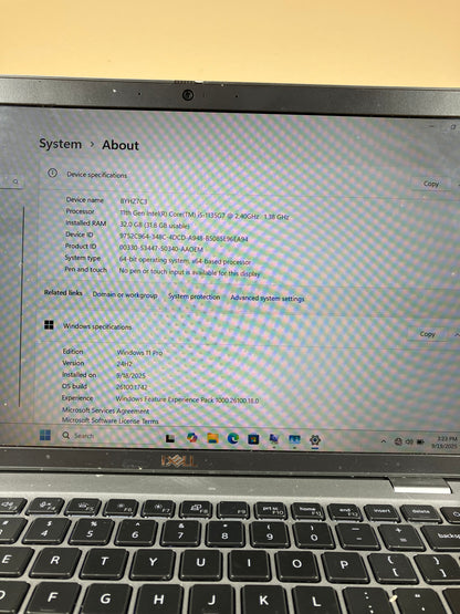 Dell Latitude 5420 14" i5-1135g7 1.4GHz 32GB RAM 256GB SSD