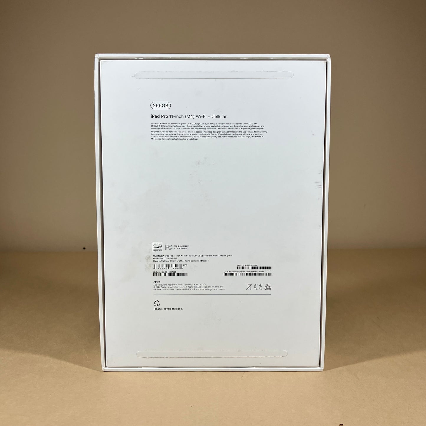New Unlocked Apple iPad Pro 11" M4 256GB Silver MVW13LL/A