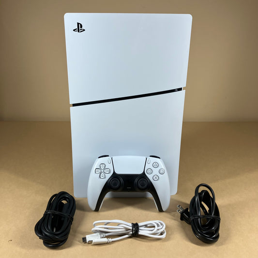 Sony PlayStation 5 Slim Digital Edition PS5 1TB White Console Gaming System