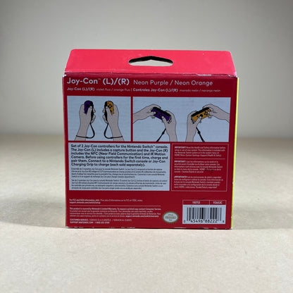 New Nintendo Switch Joy-Con Controller Neon Purple/Neon Orange