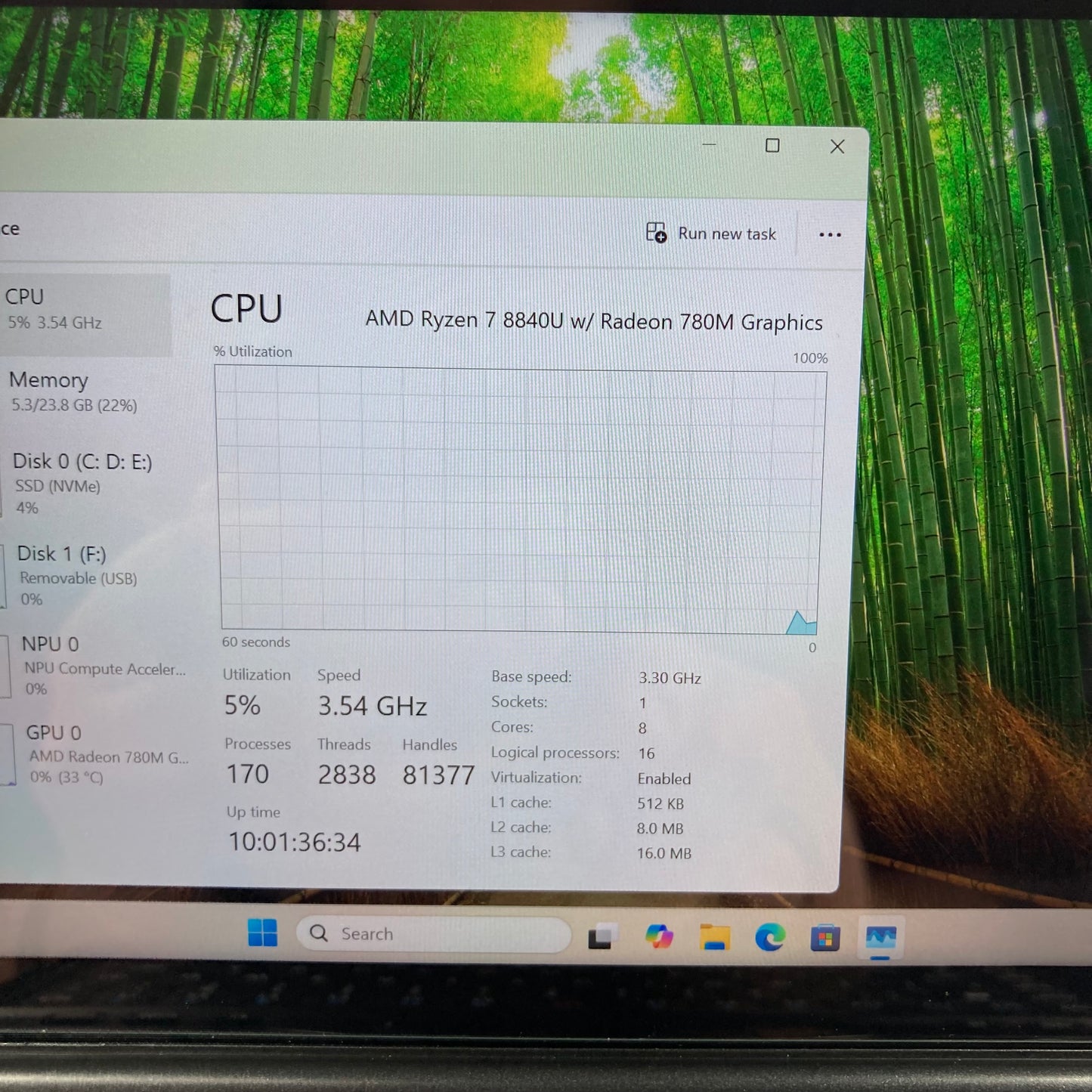 GPD Win Mini (2024) 7" AMD Ryzen 7 8840U 32GB RAM 2TB Black G1617-01