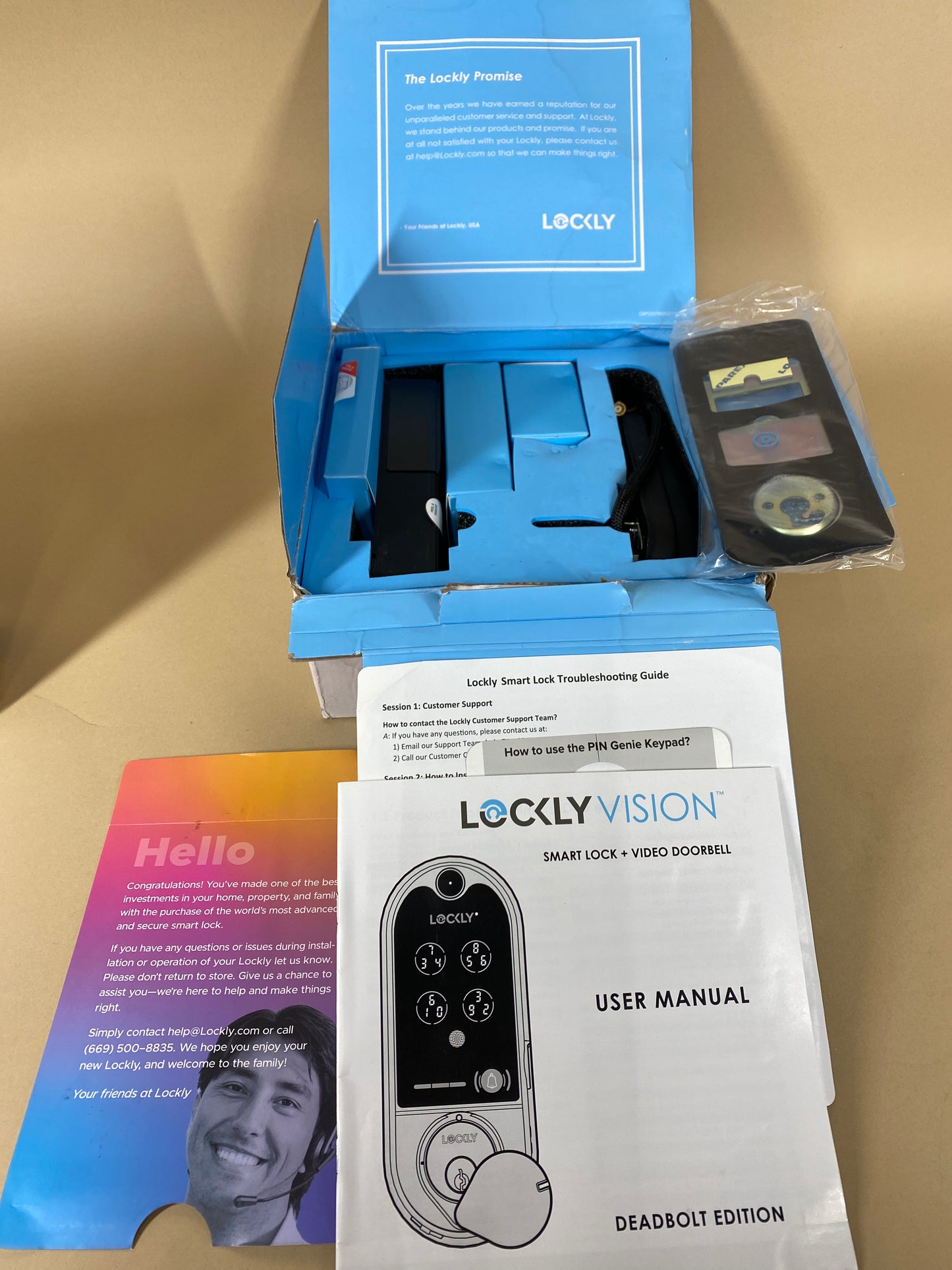 New Lockly Vision Smart Lock and Video Doorbell PGD798