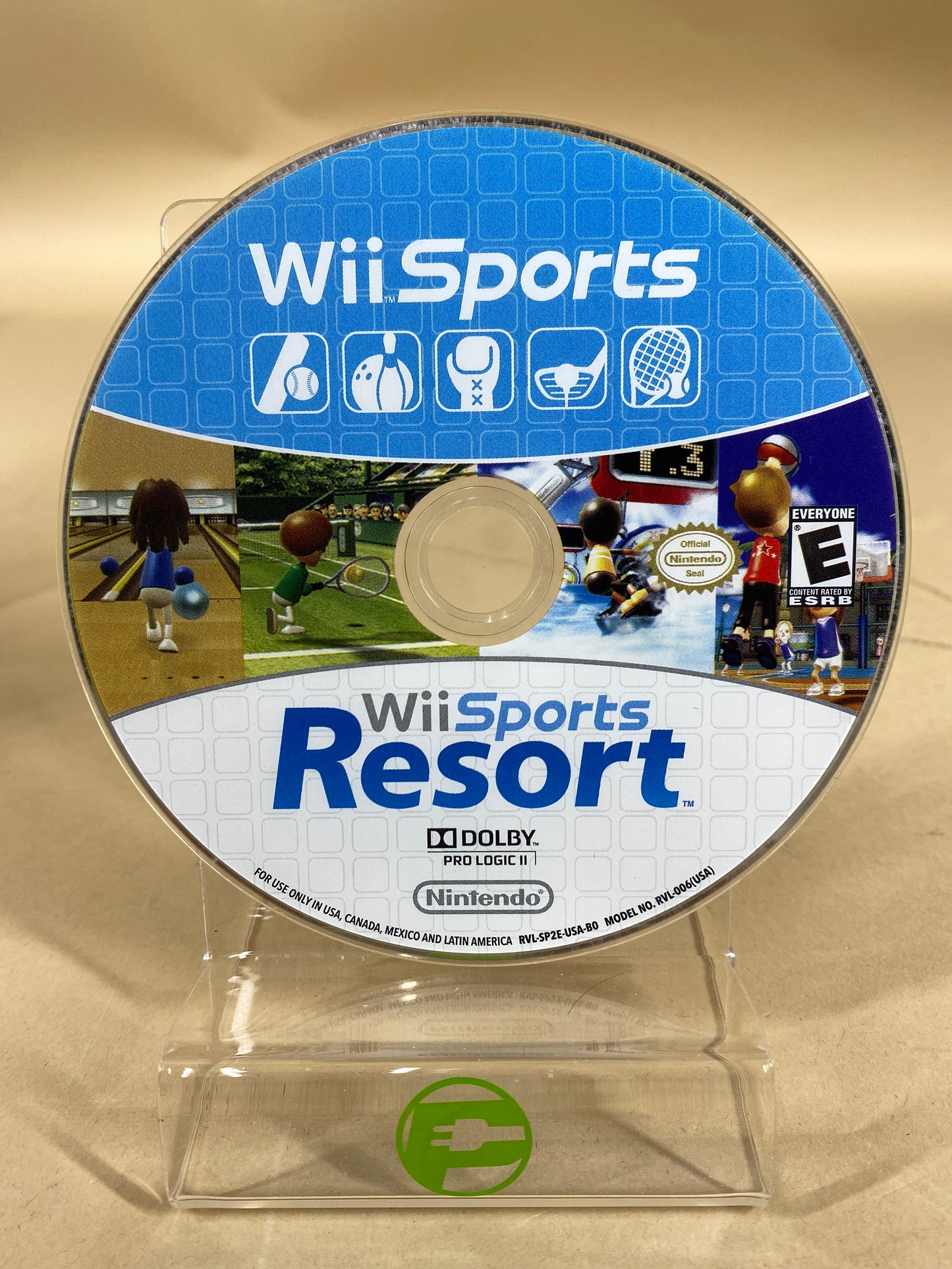 Wii Sports & Wii Sports Resort (Nintendo Wii, 2012) 2 Games on 1 Disc!