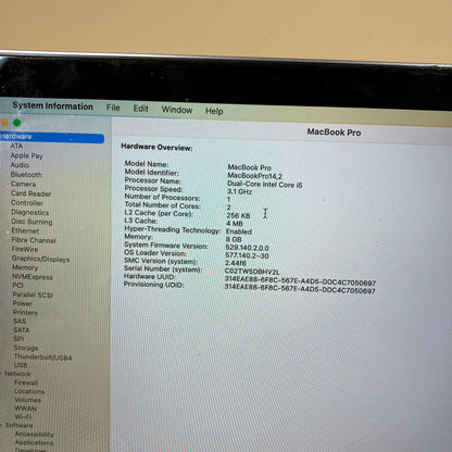 2017 Apple MacBook Air 13.3" i5 3.1GHz 8GB RAM 256GB SSD Space Gray BAD BATT