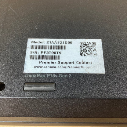Lenovo ThinkPad P15v Gen 2 15.6" i7-11850H 2.5GHz 32GB RAM RTX A2000 NO HDD NO OS