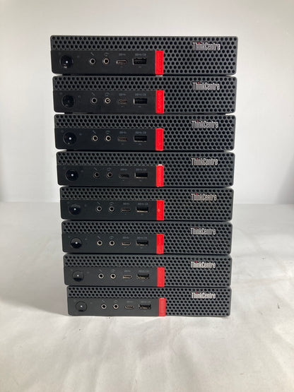 LOT OF 8x Lenovo ThinkCentre M920q Core i5-8500T 2.10GHz 8GB RAM NO SSD NO OS