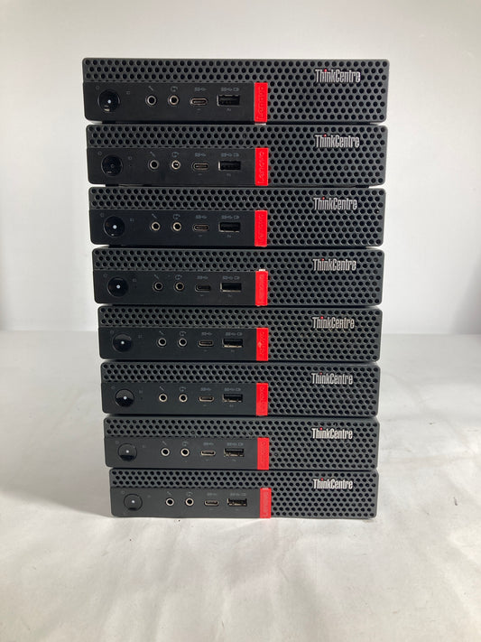 LOT OF 8x Lenovo ThinkCentre M920q Core i5-8500T 2.10GHz 8GB RAM NO SSD NO OS