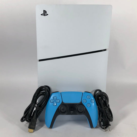 Sony PlayStation 5 Slim Disc PS5 1TB White Console Gaming System CFI-2115