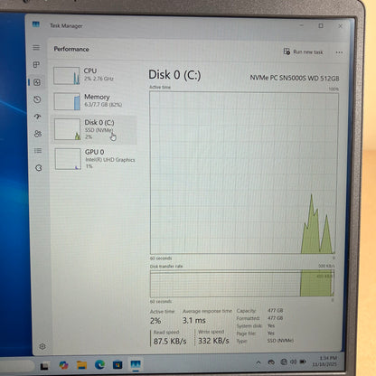 Dell Inspiron 15 3520 15.6" i5-1235U 1.3GHz 8GB RAM 512GB SSD