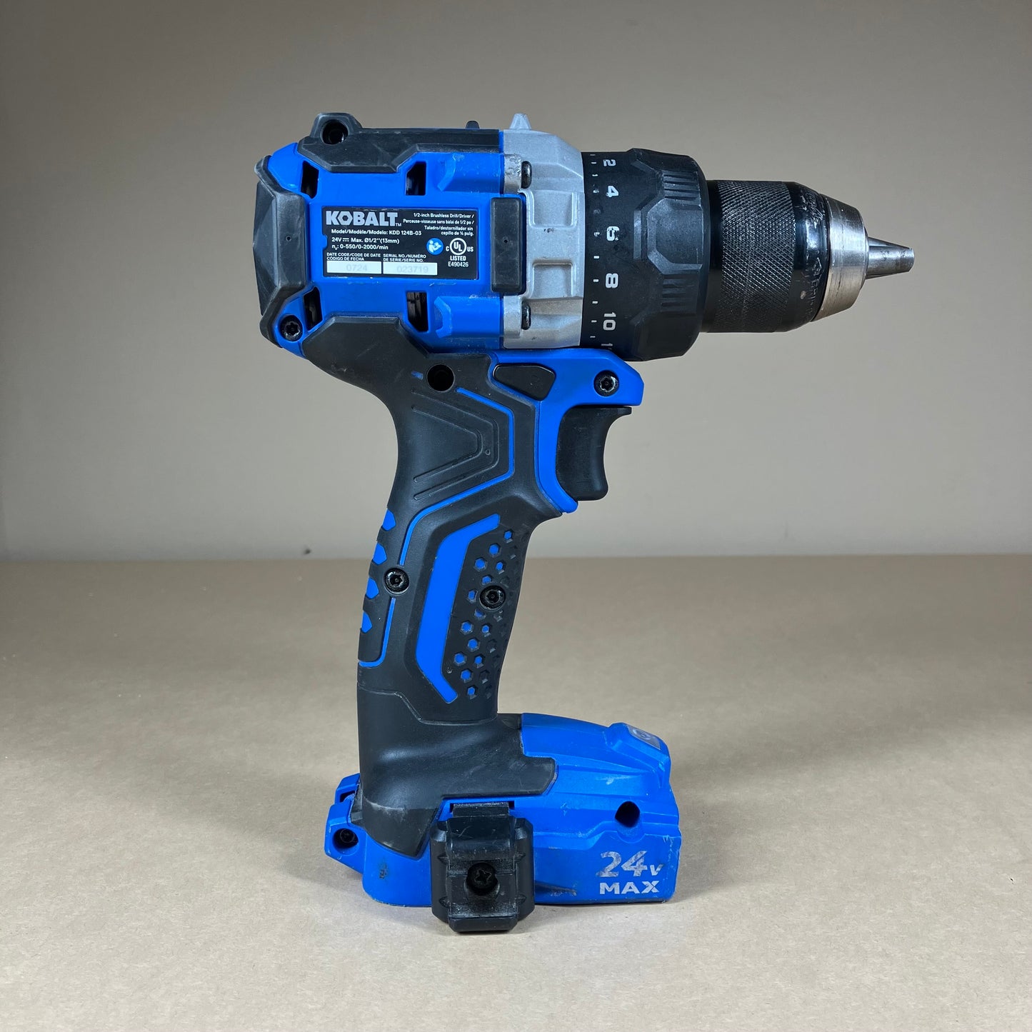 Kobalt KDD 124B-03 24V 1/2" Brushless Drill Driver READ