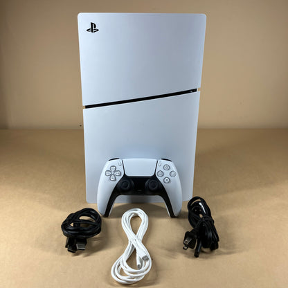 Sony PlayStation 5 Slim Disc Edition PS5 1TB White Gaming Console CFI-2015