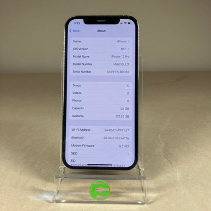 Unlocked Apple iPhone 12 Pro 128GB 18.5 Gold MGK33LL/A