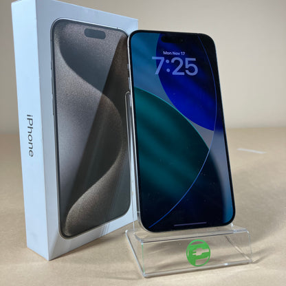 Unlocked Apple iPhone 15 Pro Max 256GB Natural Titanium MU683LL/A