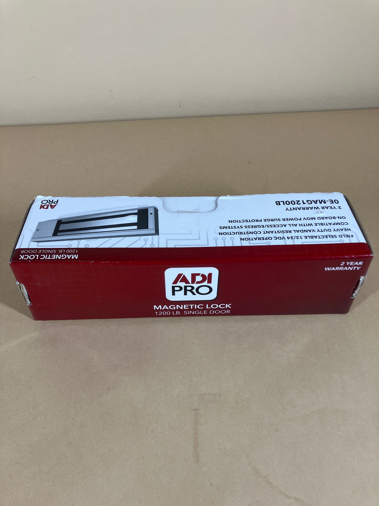 New ADI PRO Magnetic Lock 1200 LB. Single Door OE-MAG1200LB