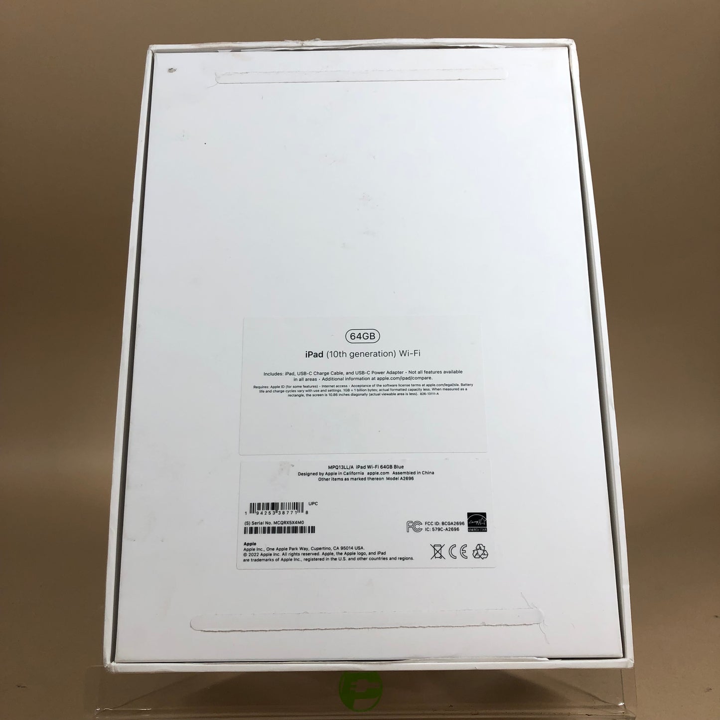 New WiFi Only Apple iPad 10th Gen 64GB BLUE A2696