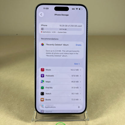 Unlocked Apple iPhone 15 Pro Max 256GB Natural Titanium MU683LL/A