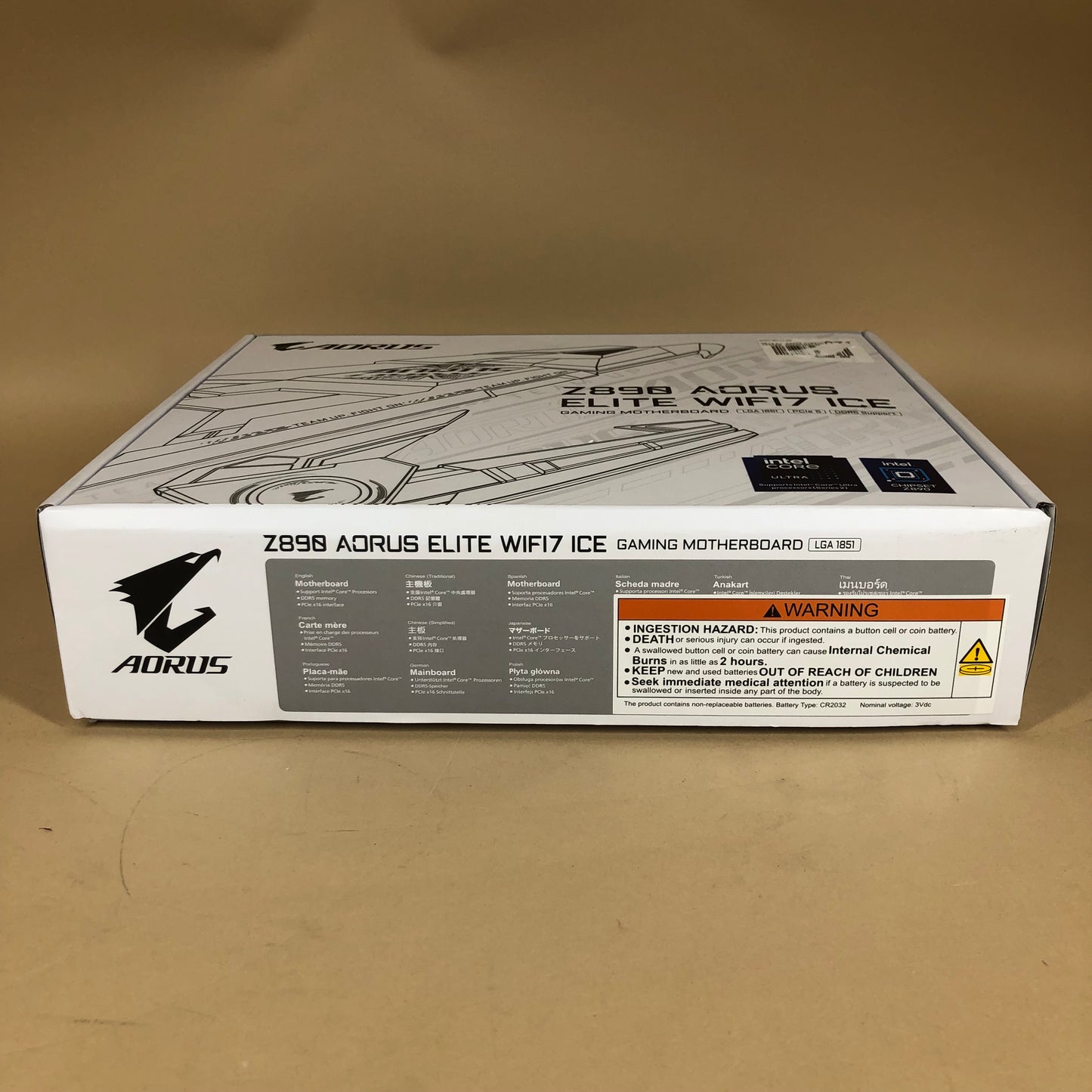 New GIGABYTE AORUS Z890 ELITE WIFI7 ICE LGA 1851 ATX