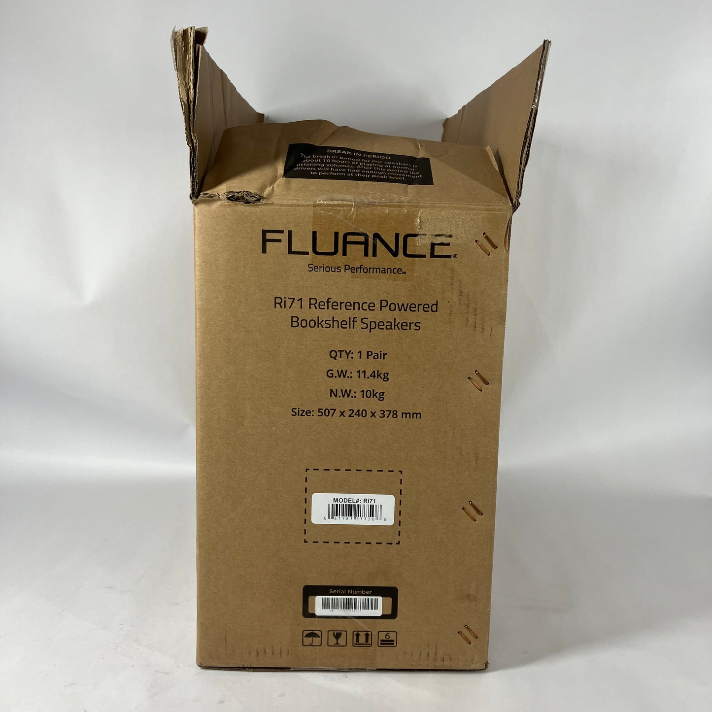 New Fluance Ri71 Powered Bookshelf Speakers Black