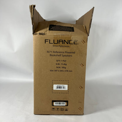New Fluance Ri71 Powered Bookshelf Speakers Black