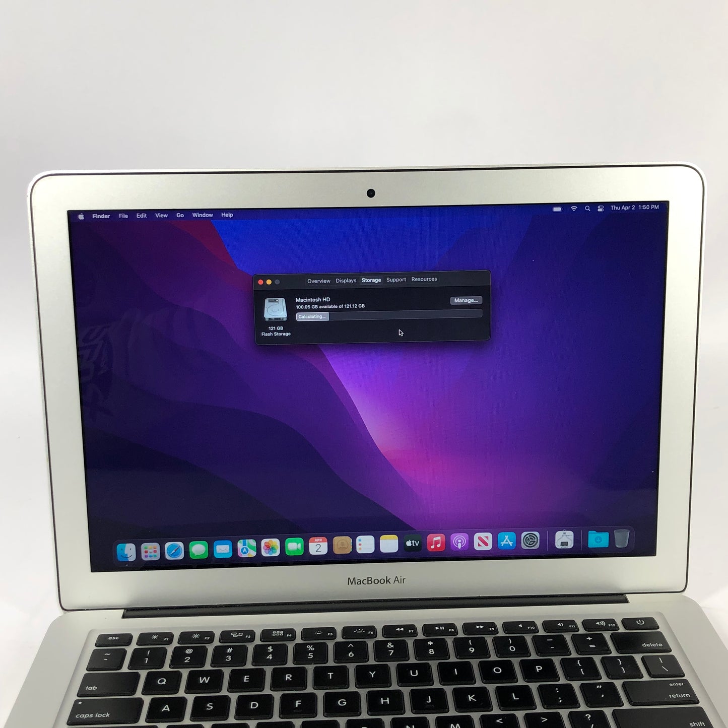 2017 Apple MacBook Air 13.3" i5 1.8GHz 8GB RAM 128GB SSD Silver A1466