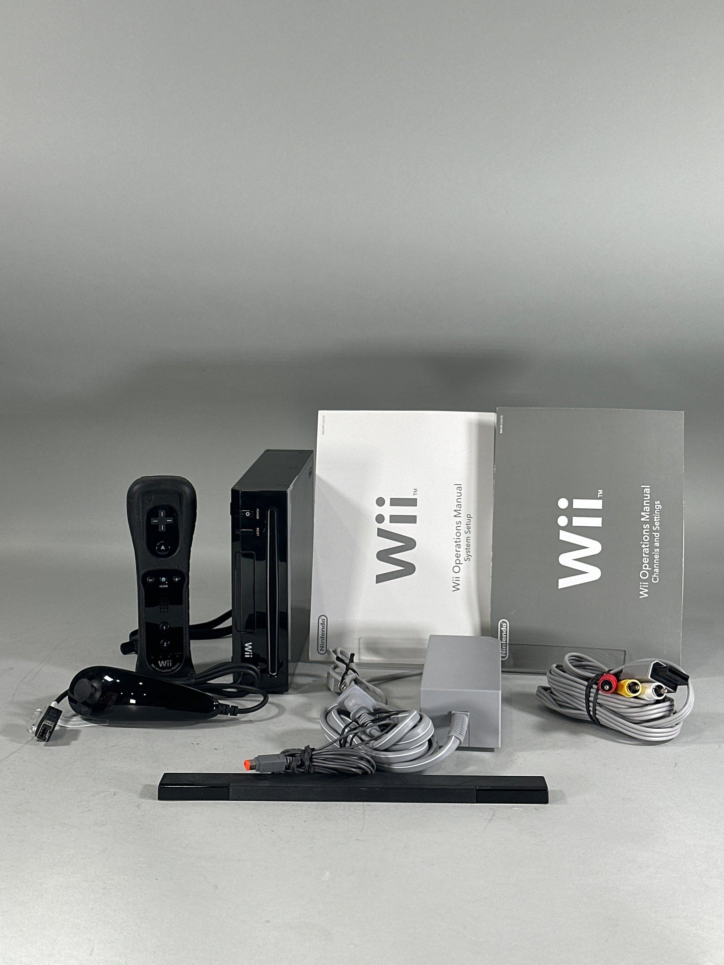 Nintendo Wii Console Gaming System Black RVL-101 (USA)