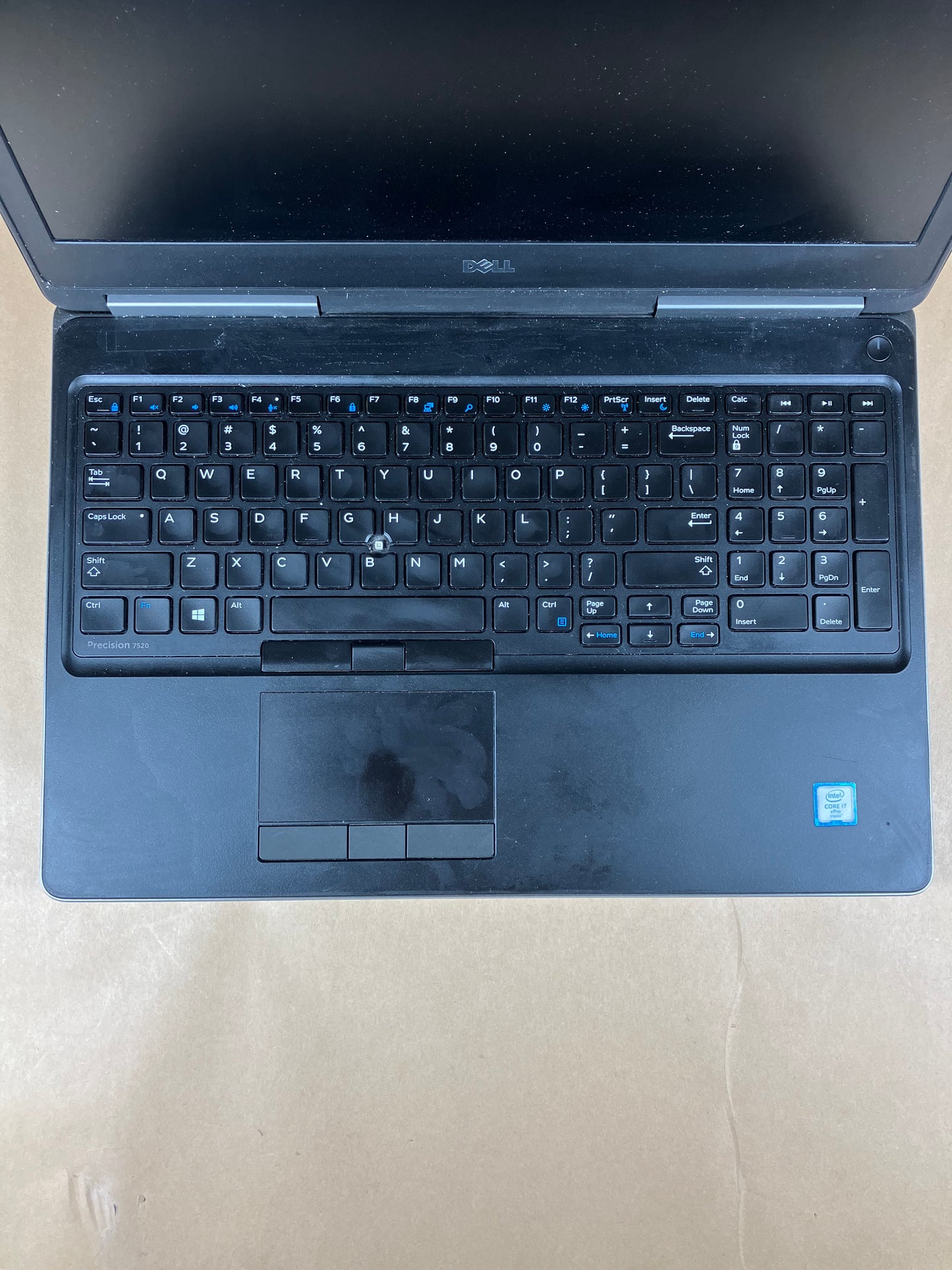 Dell Precision 7520 15.6" i7-6820HQ 2.7GHz 16GB RAM NO SSD Quadro M1200 NO OS