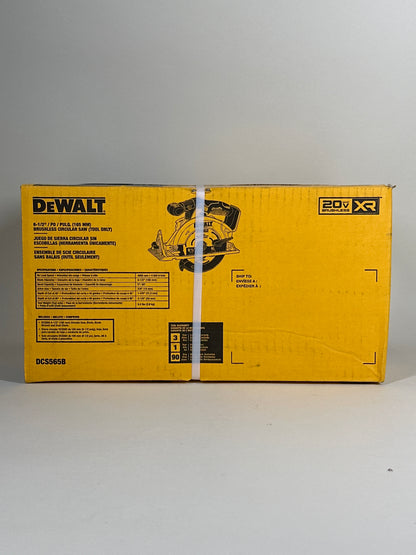 New DeWalt DCS565B 20V MAX 6 1/2" Cordless Brushless Circular Saw