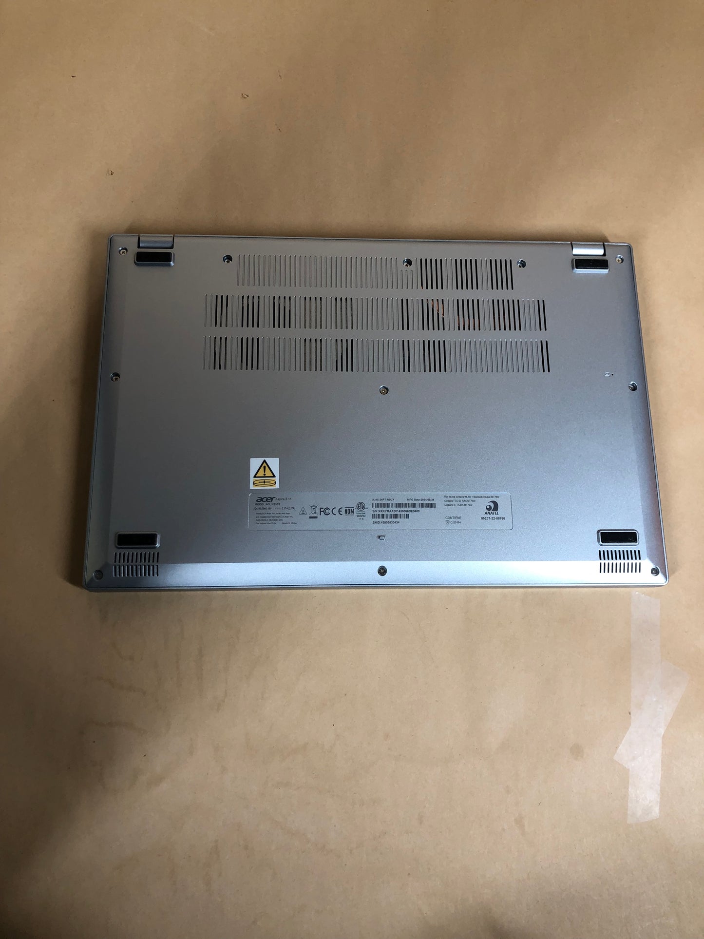 Acer Aspire 3 A315-24PT 15.6" Ryzen 5 7520U 2.8GHz 16GB RAM 512GB SSD