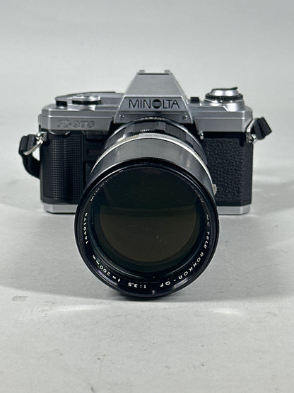 Minolta X-370 Film Camera and Lens