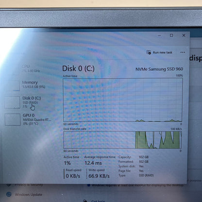 Dell Precision 7750 17" XEON W-10885M 2.4GHz 64GB RAM 1TB SSD Quadro RTX 4000