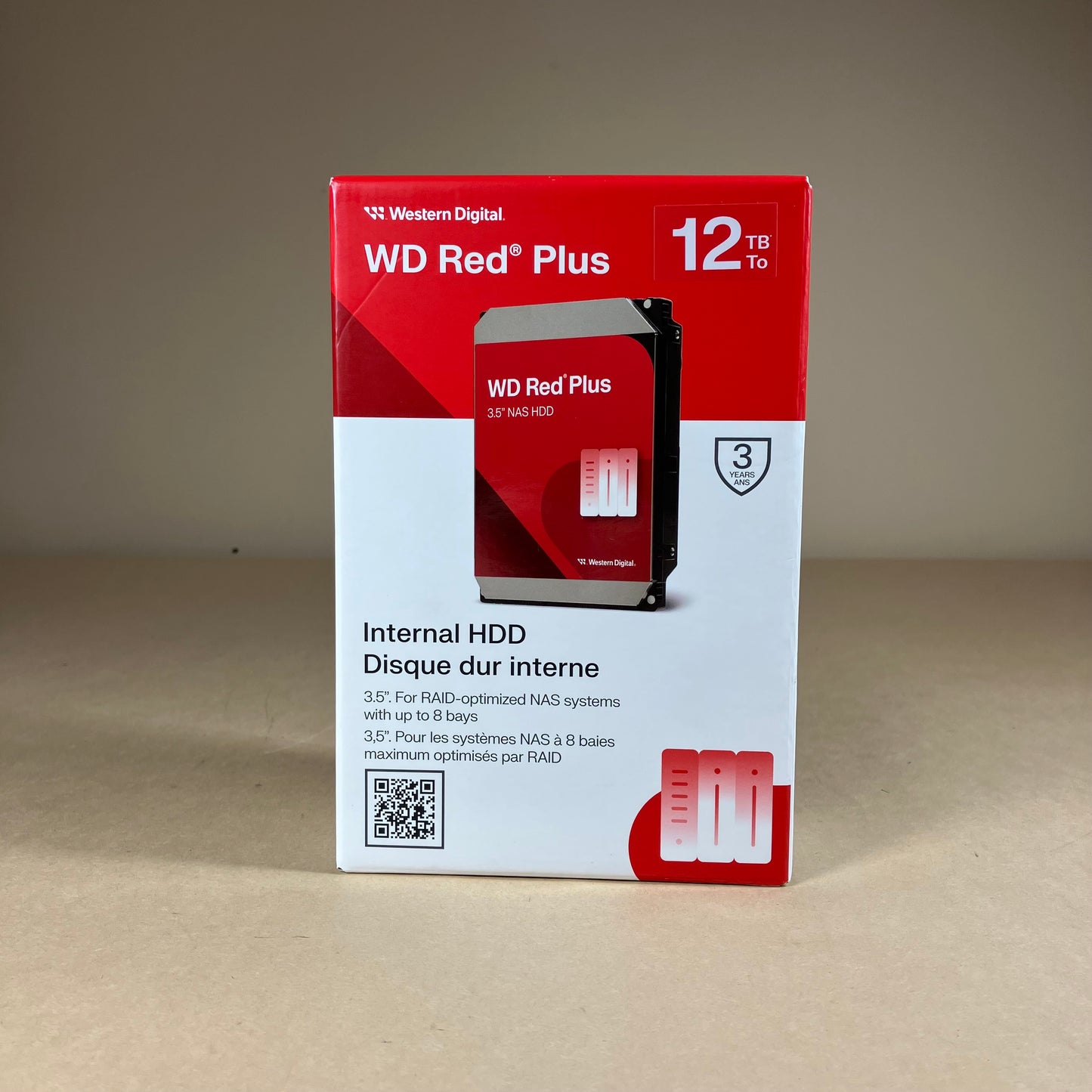 New Western Digital WD 3.5" Red Plus 12TB SATA-600 HDD WD120EFGX-SPCPHN0